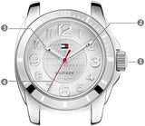 Tommy Hilfiger K2 White Dial White Rubber Strap Watch for Women - 1781306 Authentic Buy Shop Now