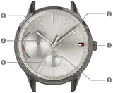 Tommy Hilfiger Quartz Silver Dial Grey Steel Strap Watch for Women - 1782062 Authentic Buy Shop Now