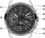 Tommy Hilfiger Decker Grey Dial Brown Leather Strap Watch for Men - 1791562 Authentic Buy Shop Now