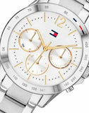 Tommy Hilfiger Haven Multifunction Chronograph White Dial Silver Steel Strap Watch For Women - 1782194 Authentic Buy Shop Now
