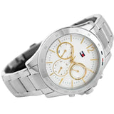 Tommy Hilfiger Haven Multifunction Chronograph White Dial Silver Steel Strap Watch For Women - 1782194 Authentic Buy Shop Now