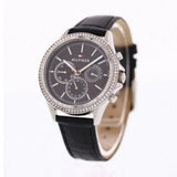 Tommy Hilfiger Ari Diamonds Black Dial Black Leather Strap Watch for Women - 1781981 Authentic Buy Shop Now
