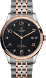 Tudor 1926 Automatic Diamonds Black Dial Two Tone Steel Strap Watch for Men - M91651-0004 Authentic Buy Shop Now
