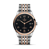 Tudor 1926 Automatic Diamonds Black Dial Two Tone Steel Strap Watch for Men - M91651-0004 Authentic Buy Shop Now