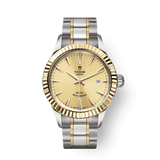 Tudor Style Automatic Diamonds Gold Dial Two Tone Steel Strap Watch for Men - M12713-0007 Authentic Buy Shop Now