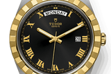 Tudor Royal Automatic Black Dial Two Tone Steel Strap Watch for Men - M28603-0003 Authentic Buy Shop Now