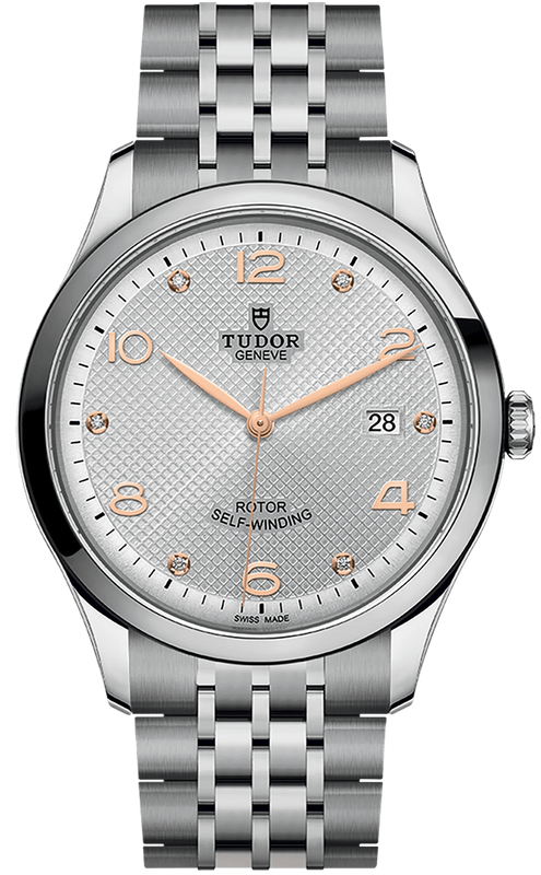 Tudor 1926 Automatic Diamonds Silver Dial Silver Steel Strap Watch for Men - M91650-0003 Authentic Buy Shop Now