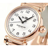Coach Madison White Dial White Leather Strap Watch for Women - 14502408 Authentic Buy Shop Now