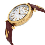 Versace V-Twist Silver Dial Red Leather Strap Watch for for Women - VELS00519 Authentic Buy Shop Now