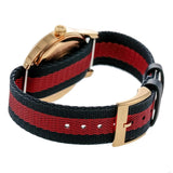 Gucci G Timeless Bee Red & Blue Dial Red Two Tone Nylon Strap Watch For Men - YA1264061 Authentic Buy Shop Now