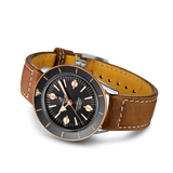 Breitling Superocean Heritage '57 Black Dial Brown Leather Strap Watch for Men - U10370121B1X1 Authentic Buy Shop Now