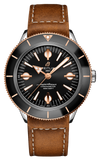 Breitling Superocean Heritage '57 Black Dial Brown Leather Strap Watch for Men - U10370121B1X1 Authentic Buy Shop Now