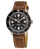 Breitling Superocean Heritage '57 Black Dial Brown Leather Strap Watch for Men - U10370121B1X1 Authentic Buy Shop Now