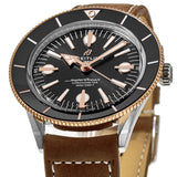 Breitling Superocean Heritage '57 Black Dial Brown Leather Strap Watch for Men - U10370121B1X1 Authentic Buy Shop Now