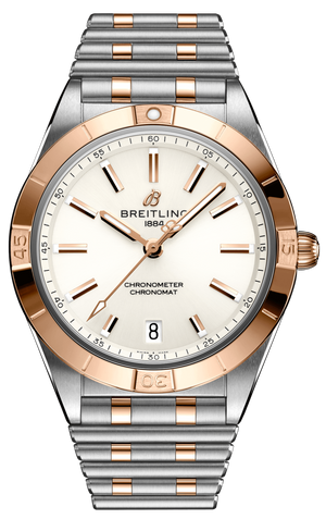 Breitling Chronomat Automatic 36 White Dial Two Tone Steel Strap Watch for Women - U10380101A1U1 Authentic Buy Shop Now