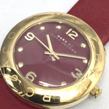 Marc Jacobs Amy Red Dial Burgundy Leather Strap Watch for Women - MBM1152 Authentic Buy Shop Now