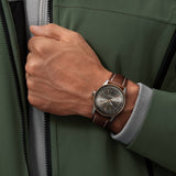 Breitling Navitimer Automatic 41 Grey Dial Brown Leather Strap Watch for Men - U17326121M1P1 Authentic Buy Shop Now
