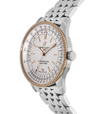 Breitling Navitimer Automatic 41mm White Dial Silver Stainless Steel Mens Watch - U17326211G1A1 Authentic Buy Shop Now