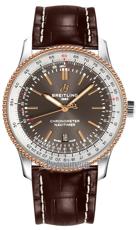 Breitling Navitimer 1 Automatic 41mm Brown Dial Brown Leather Strap Mens Watch - U17326211M1P2 Authentic Buy Shop Now