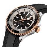 Breitling Superocean Automatic 42 Black Dial Black Rubber Strap Watch for Men - U17375211B1S1 Authentic Buy Shop Now