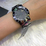 Marc Jacobs Amy Grey Dial Grey Steel Strap Watch for Women - MBM3196 Authentic Buy Shop Now