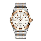Breitling Chronomat B02 18K Red Gold White Dial Two Tone Steel Strap Watch for Men - U77310101A2U1 Authentic Buy Shop Now