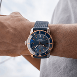 Breitling Superocean Heritage B20 Automatic 42 Blue Dial Blue Mesh Bracelet Watch for Men - UB2010161C1S1 Authentic Buy Shop Now
