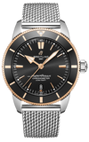 Breitling Superocean Heritage B20 Automatic 44 Black Dial Silver Mesh Bracelet Watch for Men - UB2030121B1A1 Authentic Buy Shop Now