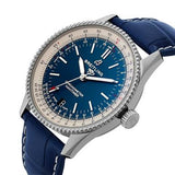 Breitling Navitimer Automatic 38mm Blue Dial Blue Leather Strap Mens Watch - A17325211C1P1 Authentic Buy Shop Now