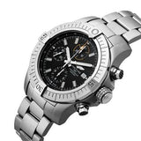 Breitling Avenger Chronograph 45mm Black Dial Silver Steel Strap Watch for Men - A13317101B1A1 Authentic Buy Shop Now