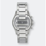 Maserati SFIDA Chronograph Black Dial Silver Steel Strap Watch For Men - R8873640004 Authentic Buy Shop Now