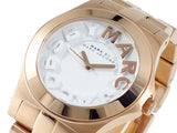 Marc Jacobs Rivera White Dial Rose Gold Steel Strap Watch for Women - MBM3135 Authentic Buy Shop Now