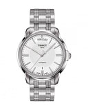 Tissot T Classic Automatic III Day Date White Dial Silver Steel Strap Watch for Men - T065.930.11.031.00 Authentic Buy Shop Now