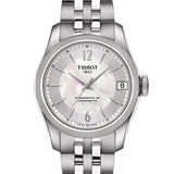 Tissot Ballade Powermatic 80 Automatic Mother of Pearl Dial Silver Steel Strap Watch For Women - T108.208.11.117.00 Authentic Buy Shop Now