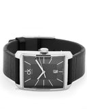 Calvin Klein Window Black Dial Black Leather Strap Watch for Men - K2M21107 Authentic Buy Shop Now