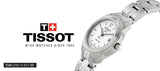 Tissot T Classic PR100 Watch Ladies White Dial Stainless Steel For Women - T049.210.11.017.00 Authentic Buy Shop Now