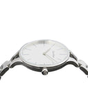 Calvin Klein Graphic White Dial Silver Steel Strap Watch for Women - K7E23146 Authentic Buy Shop Now