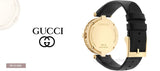 Gucci Diamantissima Quartz Mother of Pearl Dial Black Leather Strap Watch for Women - YA141404 Authentic Buy Shop Now