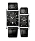 Calvin Klein Window Black Dial Black Leather Strap Watch for Men - K2M21107 Authentic Buy Shop Now
