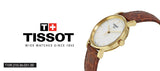 Tissot Everytime Desire Small White Dial Maroon Leather Strap Watch For Women - T109.210.36.031.00 Authentic Buy Shop Now