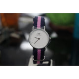 Daniel Wellington Classy Winchester White Dial Two Tone NATO Strap Watch For Women - DW00100073 Authentic Buy Shop Now