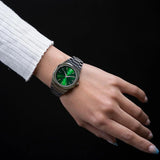 D1 Milano Ultra Thin Moss Green Dial Silver Steel Strap Watch for Men - D1-UTBJ06 Authentic Buy Shop Now