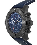 Breitling Super Avenger Chronograph 48 Night Mission Blue Dial Blue Leather Strap Watch for Men - V13375101C1X2 Authentic Buy Shop Now