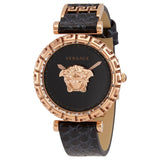 Versace Palazzo Empire Greca Black Dial Black Leather Strap Watch for Women - VEDV00719 Authentic Buy Shop Now
