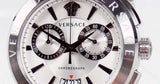 Versace Aion Chronograph White Dial Silver Steel Strap Watch for Men - VBR040017 Authentic Buy Shop Now