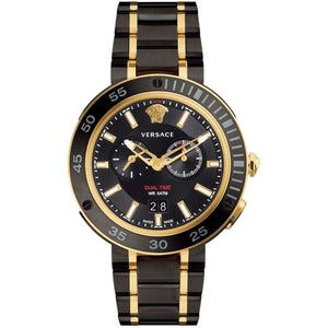 Versace V Extreme Pro Two Tone Dial Stainless Steel Strap Watch for Men - VCN040017 Authentic Buy Shop Now