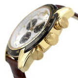 Versace V-Ray Chronograph Quartz White Dial Brown Leather Strap Watch For Men - VE2I00221 Authentic Buy Shop Now