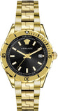 Versace Hellenyium Quartz Black Dial Gold Steel Strap Watch For Men - VE3A00820 Authentic Buy Shop Now