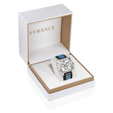 Versace Dominus Chronograph Silver Dial Black Rubber Strap Watch For Men - VE6H00123 Authentic Buy Shop Now
