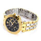 Versace V-Race Quartz Black Dial Gold Steel Strap Watch For Men - VEBV00519 Authentic Buy Shop Now